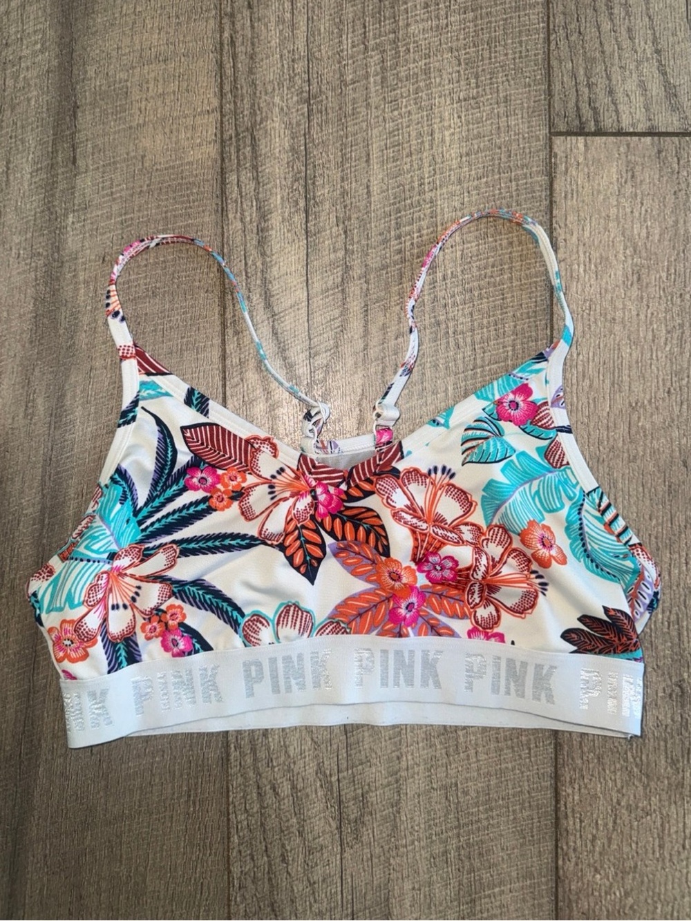 Victoria's Secret PINK Floral Sports Bra (M)